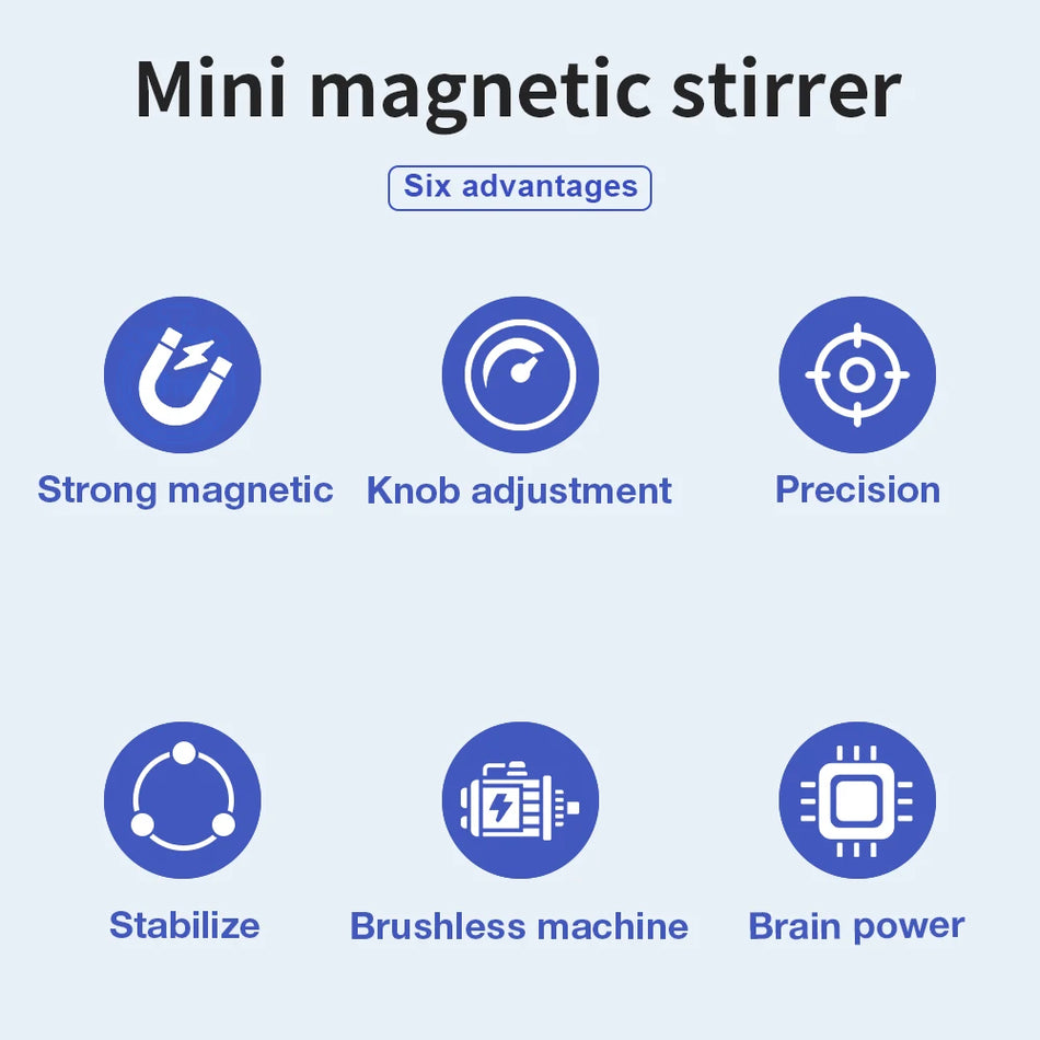 Mini Magnetic Stirrer LA078 &ndash; Adjustable Speed 300-2000rpm