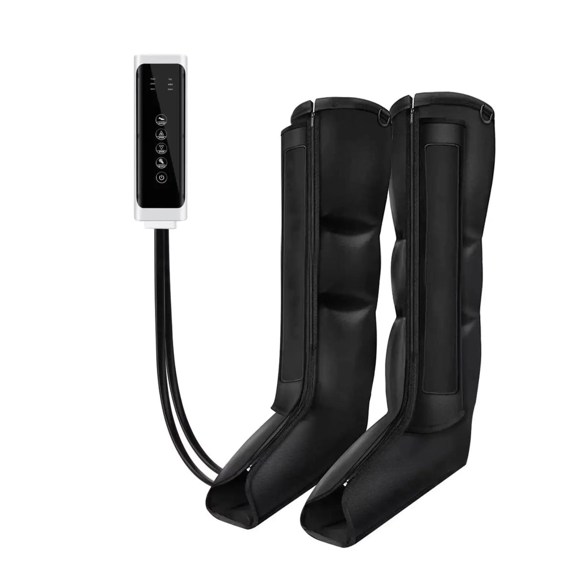 Air Compression Leg Massager Boots - Lymphatic Drainage Dark Night Black / AU