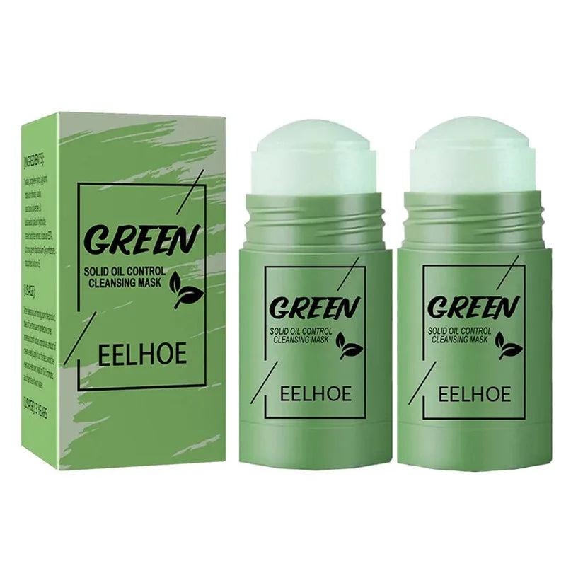 Green Tea Deep Cleansing Mask Stick | Oil Control &amp; Blackhead Removal 2pcs