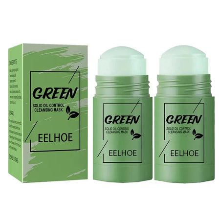 Green Tea Deep Cleansing Mask Stick | Oil Control &amp; Blackhead Removal 2pcs