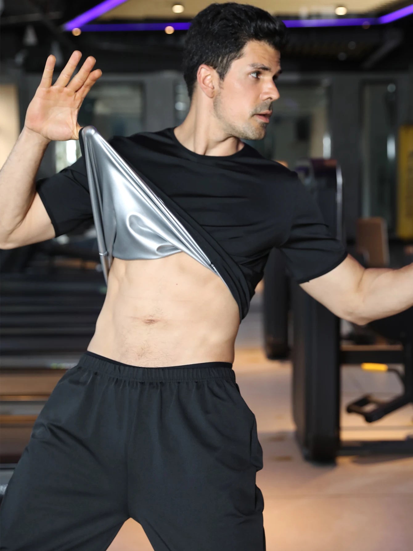 2Pc Men's Sauna Suit - Sweat Boost For Weight Loss