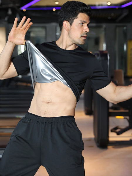 2Pc Men's Sauna Suit - Sweat Boost For Weight Loss