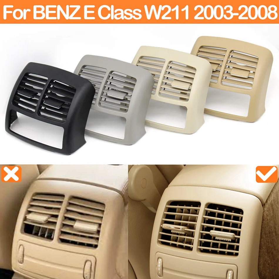 Rear Air Conditioning Vent Grille Panel PC ABS for Mercedes-Benz E Class W211