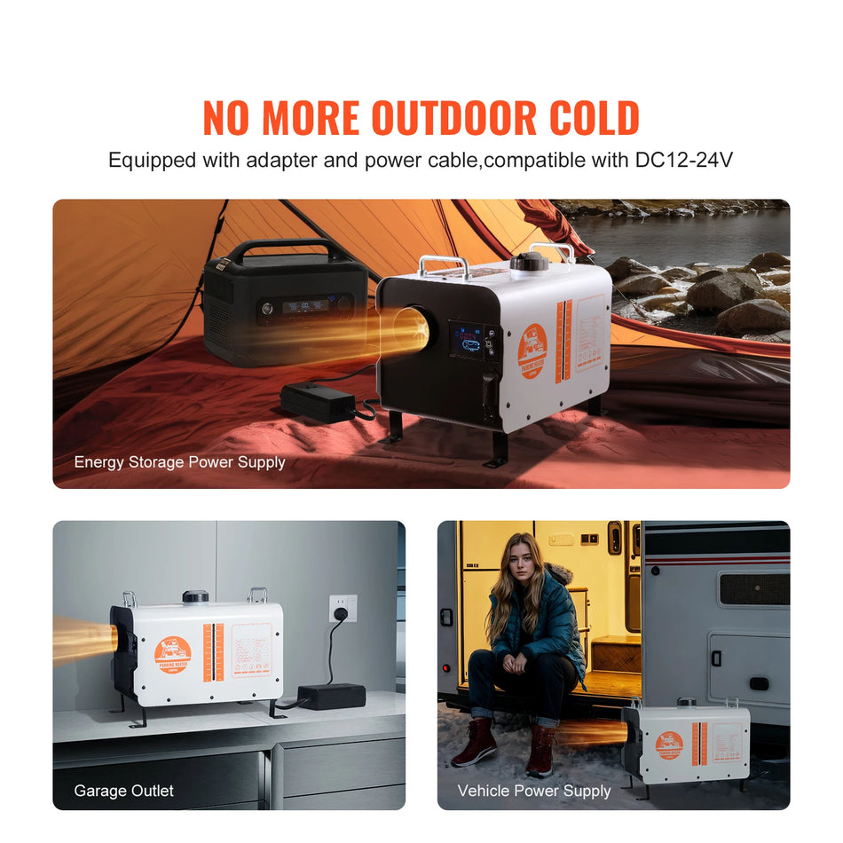 Calentador Diesel de 8KW 12V 24V Alarma de CO Bluetooth