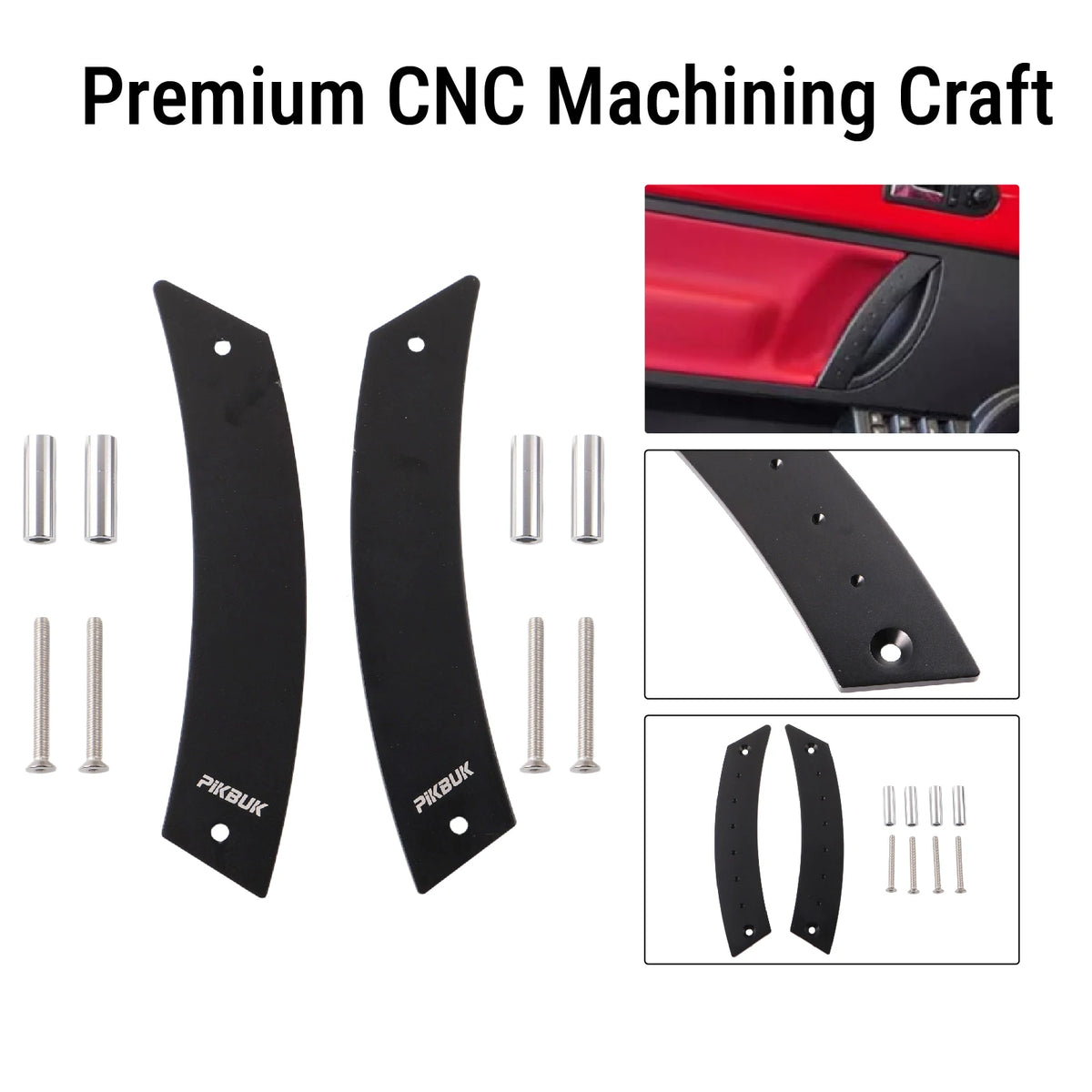 Interior Door Pull Handles Aluminum for VW Beetle 1998-2010 by InterCyprus Trading Ltd