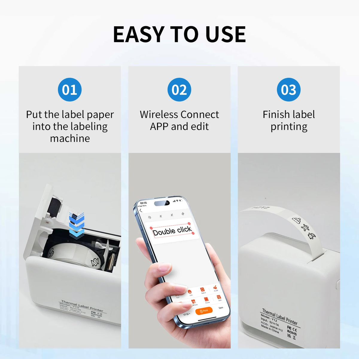 Label Maker With Paper Roll For Storage &ndash; UltraSlim