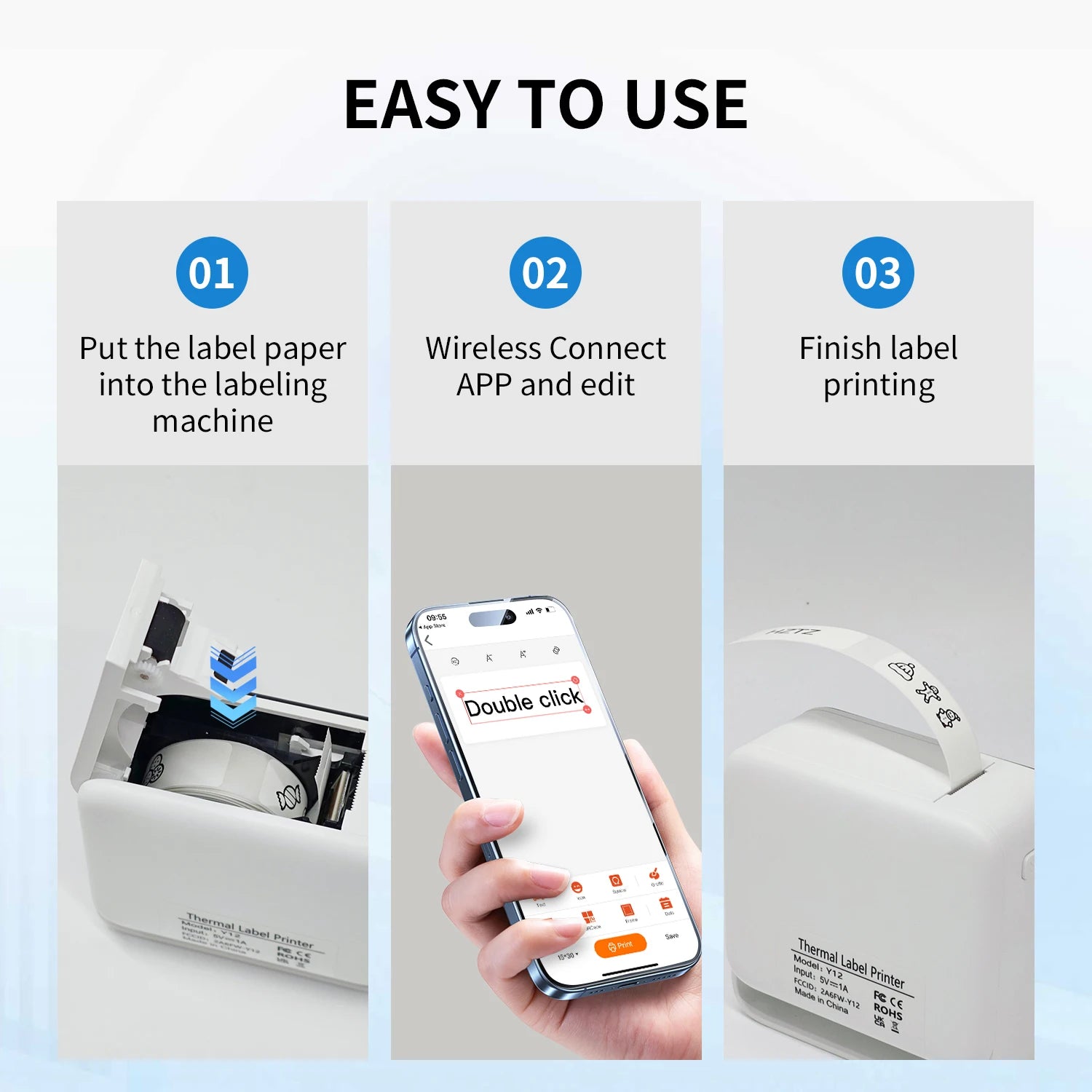 Label Maker With Paper Roll For Storage &ndash; UltraSlim