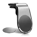 Magnetic Car Phone Holder for Audi - Compatible with A6, A4, S3, S4, Q3, Q5, Q7, TT Models - Premium Metal Stand Silver no logo / For Audi