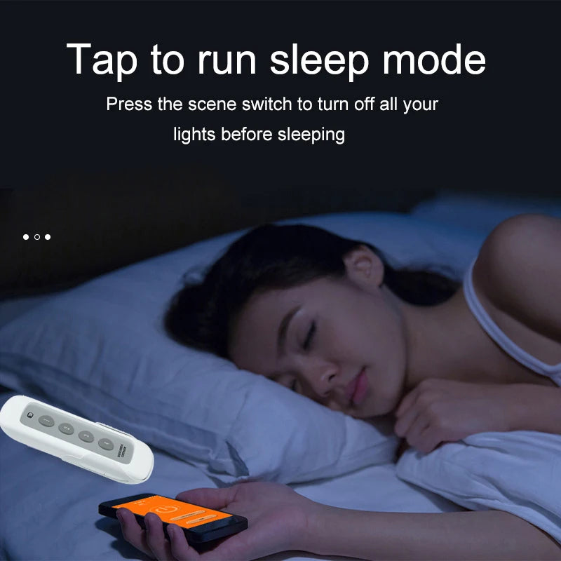 Tuya ZigBee 4-Gang Scene Switch - Remote Control Ready