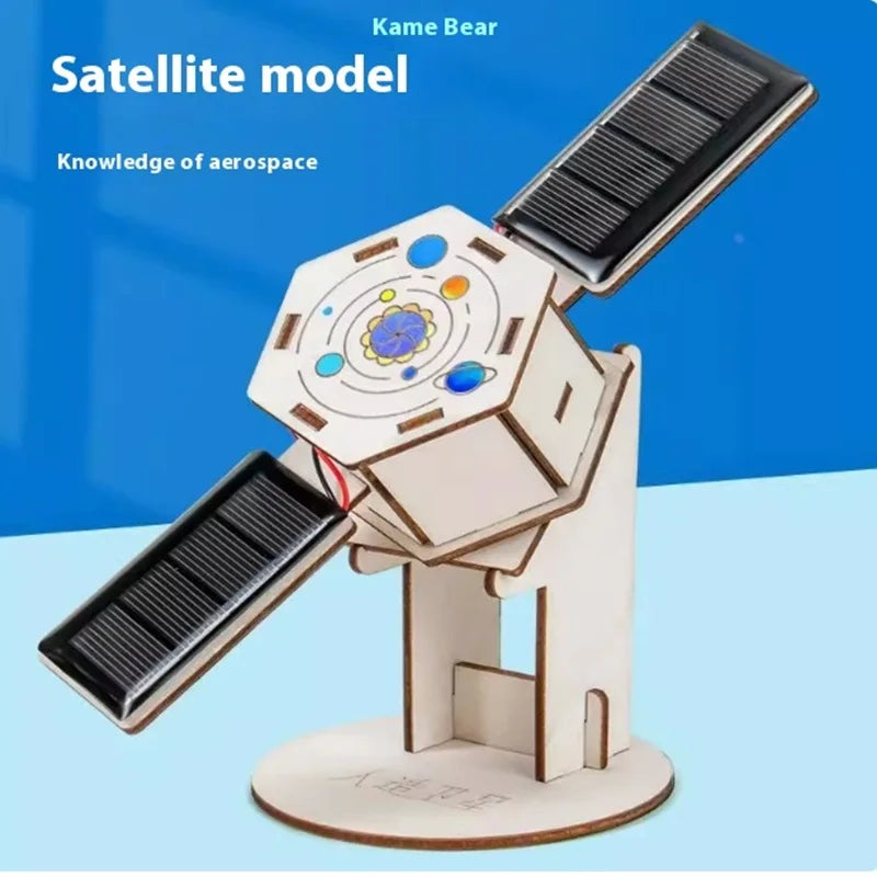 DIY Solar Powered Satellite Model Kit &ndash; STEM Education Toy