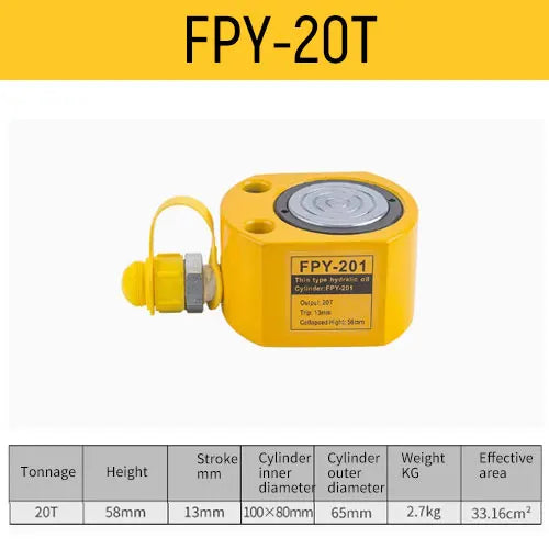 Ultra-Thin Portable Hydraulic Jack Split Booster &ndash; Slim High Capacity 30 Ton Lifting 20T