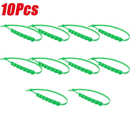 Universal Anti Skid Snow Chains For Tires - Wear Resistant 10pcs green
