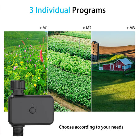 1/2-Way Water Timer &ndash; Smart Auto Irrigation System with Bluetooth and WiFi Compatibility