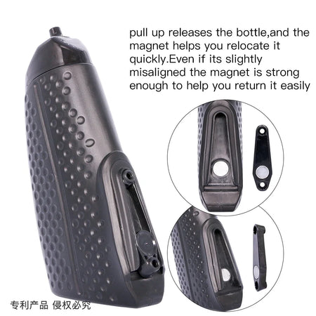 Aero Bicycle BPA Free Squeeze Water Bottle &ndash; Aerodynamic Design with Magnetic Mounting Base