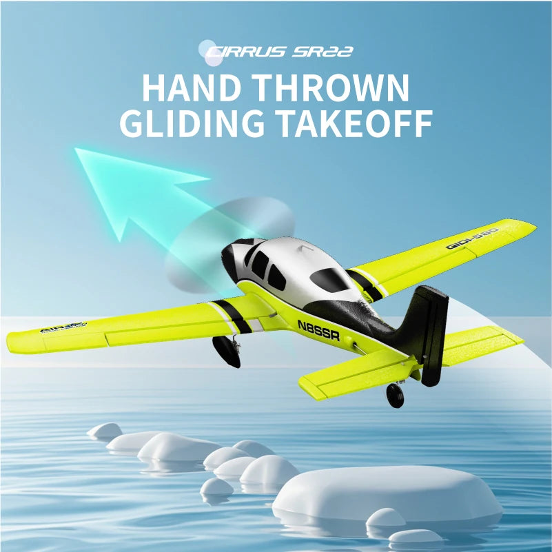 QIDI580 Stunt RC Glider Plane - 4CH 2.4G Brushless Power