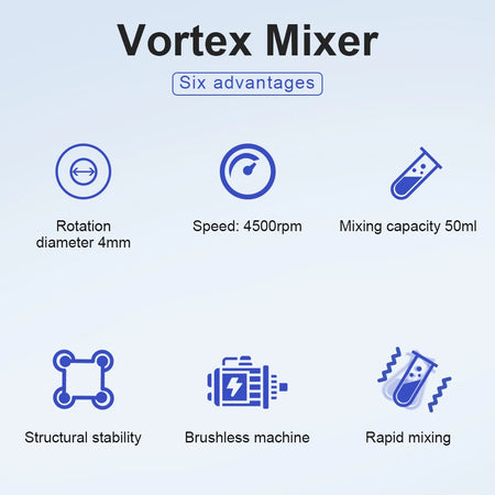 VM10 Mini Vortex Mixer &ndash; Adjustable Speed 0-4500RPM