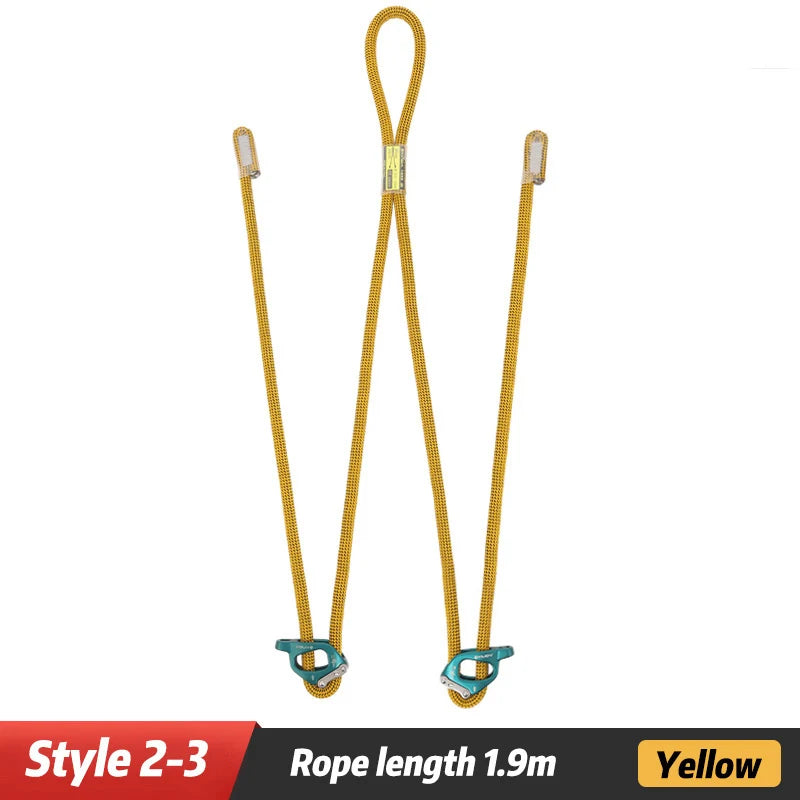 XINDA Cowstail Positioning Lanyard Adjuster &ndash; Safety Boost 2-3 Yellow