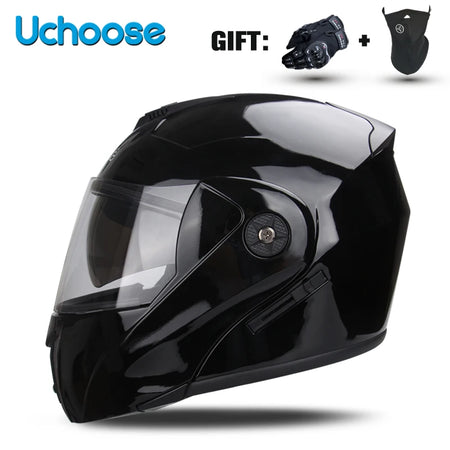 Uchoose Double Lens Modular Flip Helmet &ndash; DOT Certified