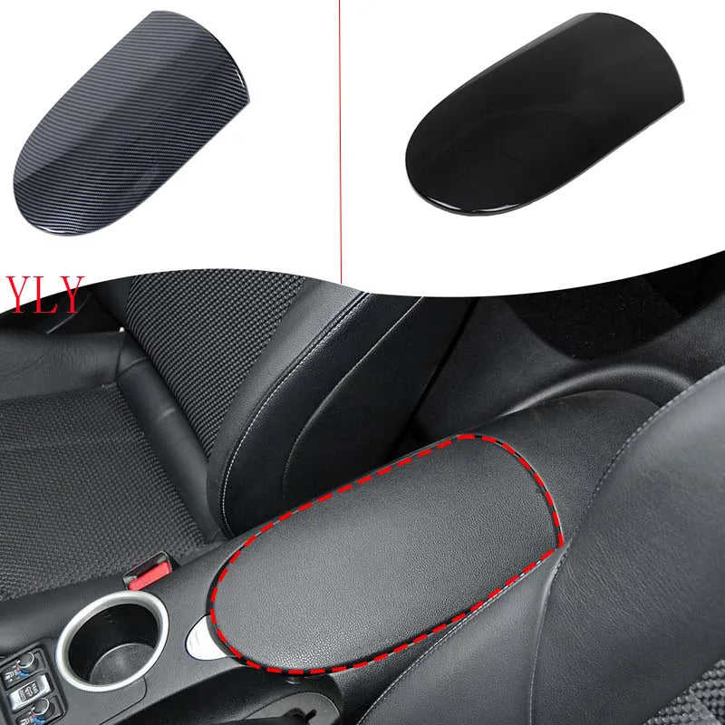 Tampa do Apoio de Braço em Fibra de Carbono ABS para Nissan 370Z 2009 a 2020