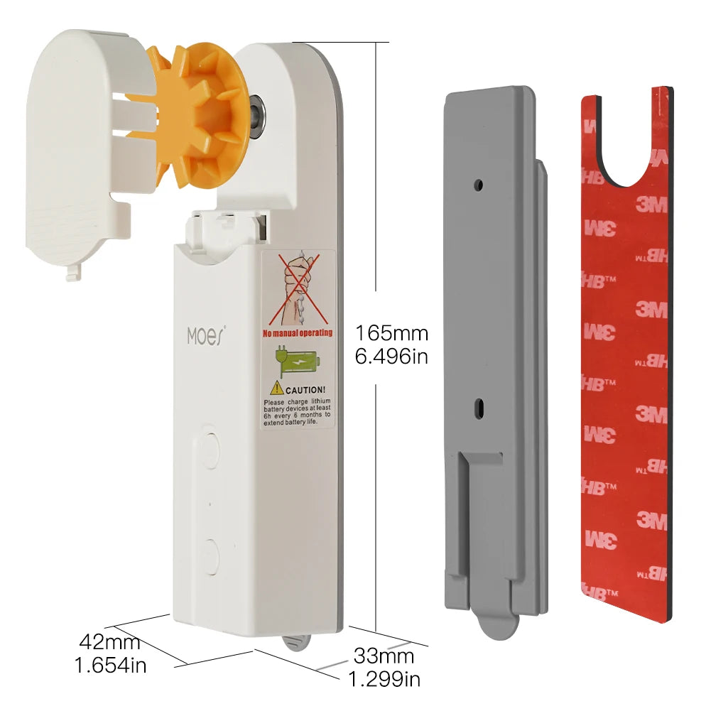 MOES ZigBee Smart Motorized Roller Blinds Drive Hub with Voice Control