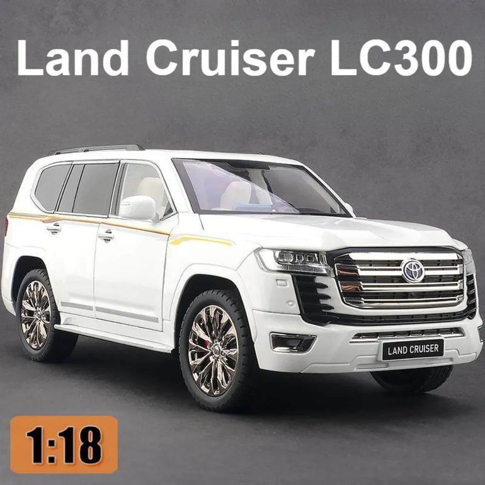 1:18 Diecast Land Cruiser LC300 Speelgoedauto met Openende Deuren en Schokabsorptie