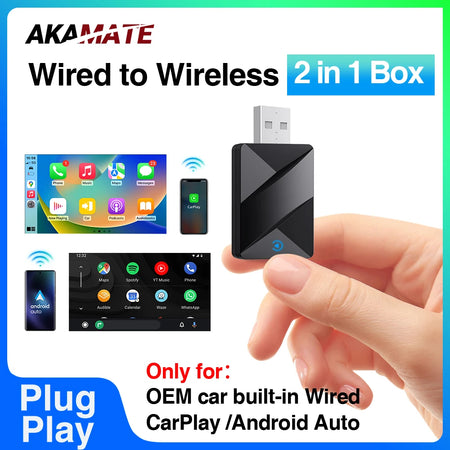 2 In 1 Wireless CarPlay Dongle &ndash; Wireless Android Auto