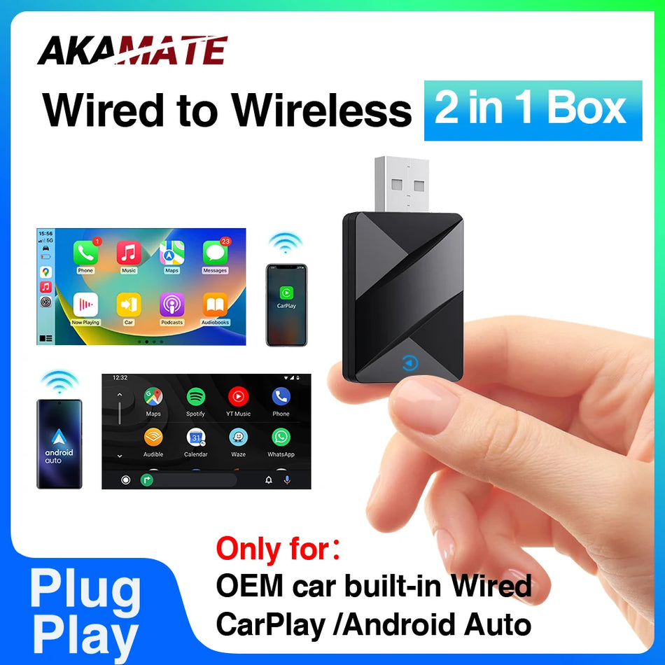2 In 1 Wireless CarPlay Dongle &ndash; Wireless Android Auto