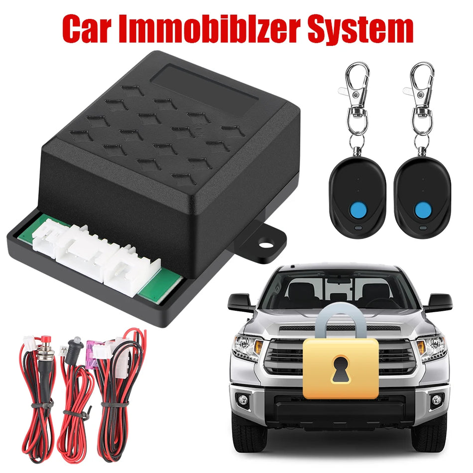 Car Immobilizer Anti Hijack Kit with 12V Keyless Access Auto Unlock