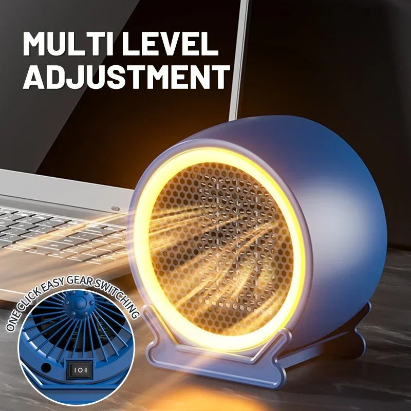 Desktop Heater Quiet Energy Saving Quick Heat Home Office