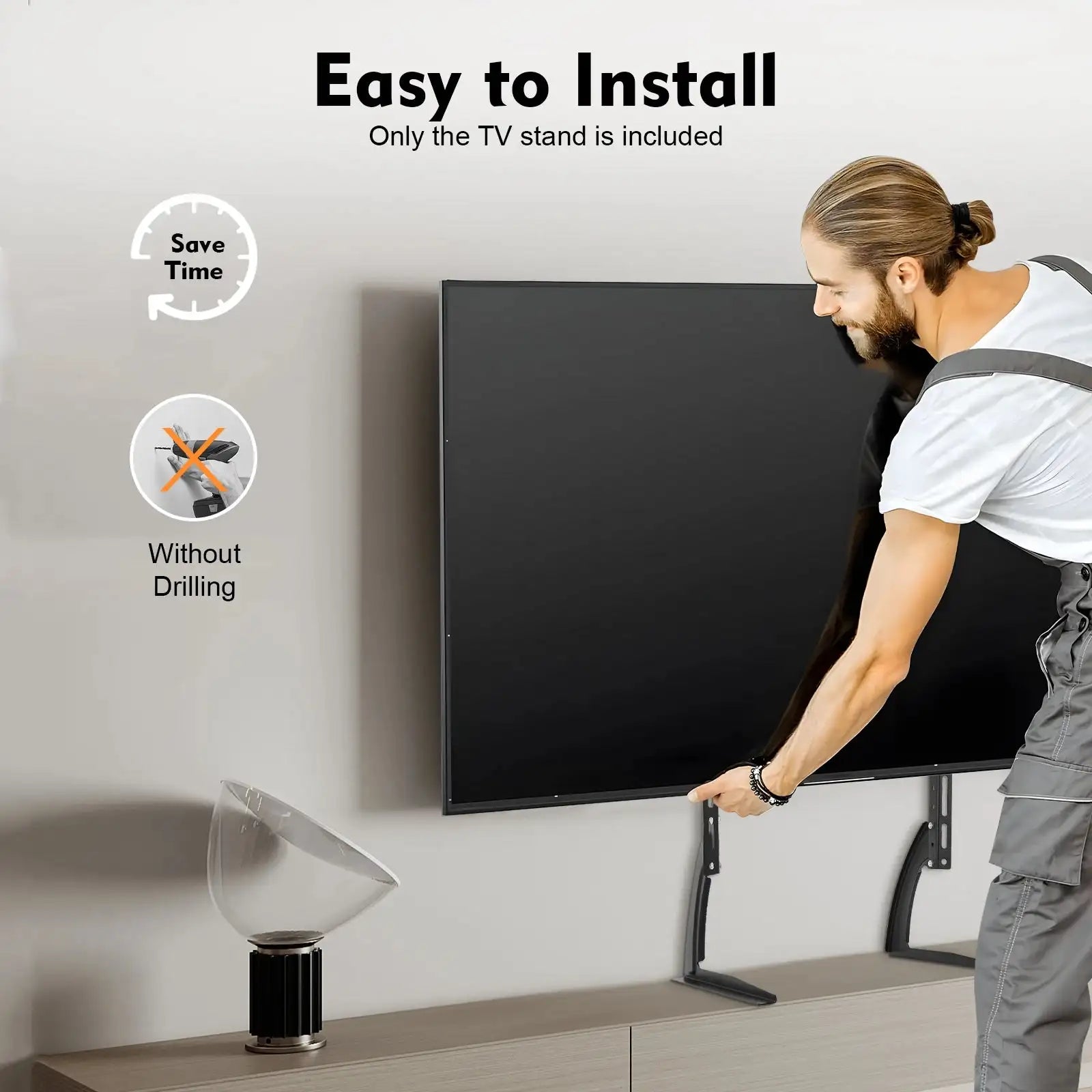 LCD TV Stand &ndash; Adjustable Height And Space Saving Design