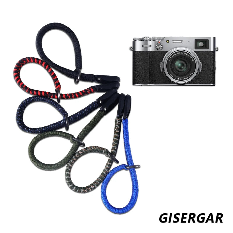 Hand Braided Camera Wrist Strap | Adjustable Quick Release for Nikon, Fuji, Sony, Canon, Olympus