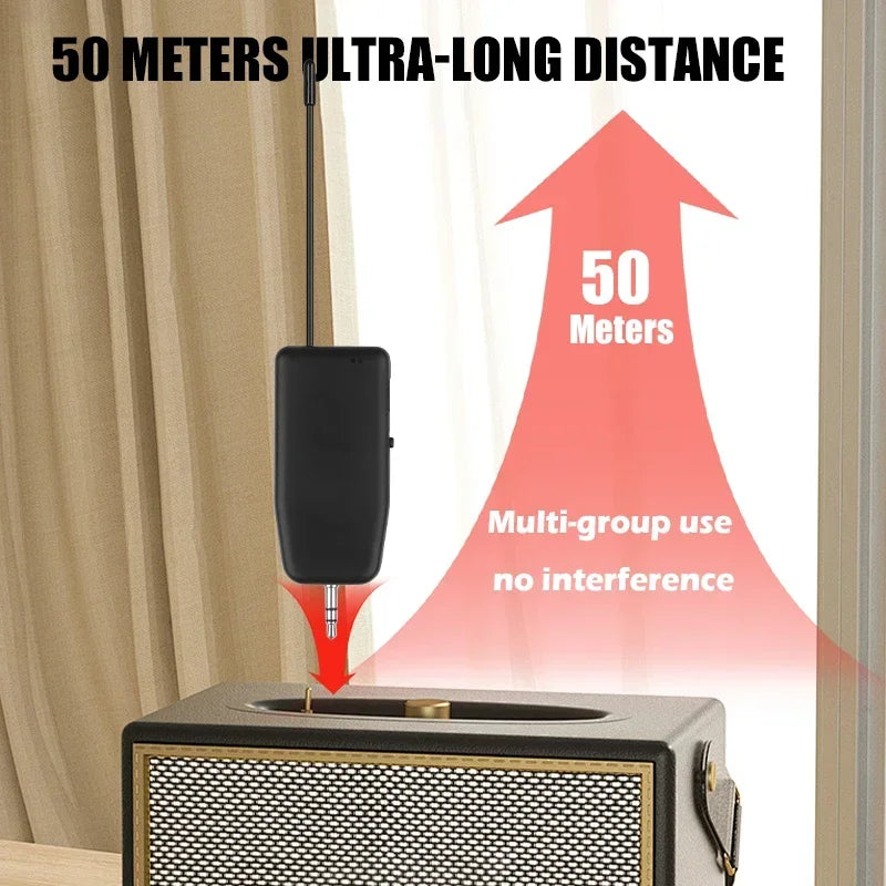 Savetek 2.4G Wireless Instrument Mic System &ndash; Long Range 50m