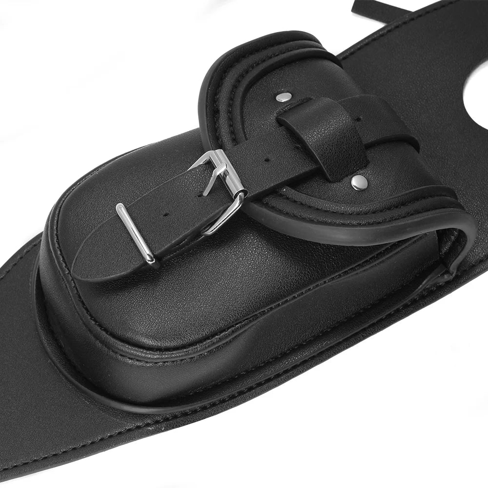 Motorcycle Black PU Leather Fuel Tank Chap Cover &ndash; Custom Fit for Harley Sportster Models