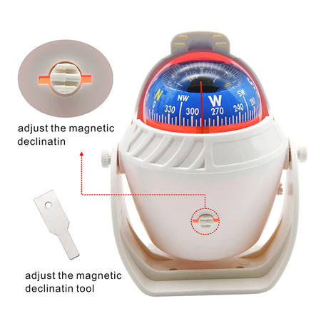 Marine Boat Compass With LED Night Light &ndash; High Precision