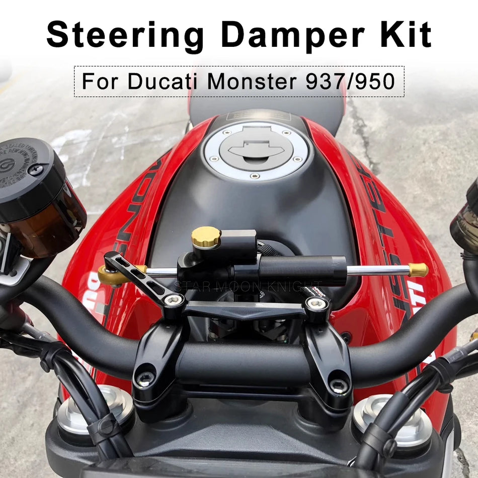 Kit de Suporte de Montagem do Amortecedor de Direção Ducati Monster 937/950, Suporte do Amortecedor para Motocicleta 2021