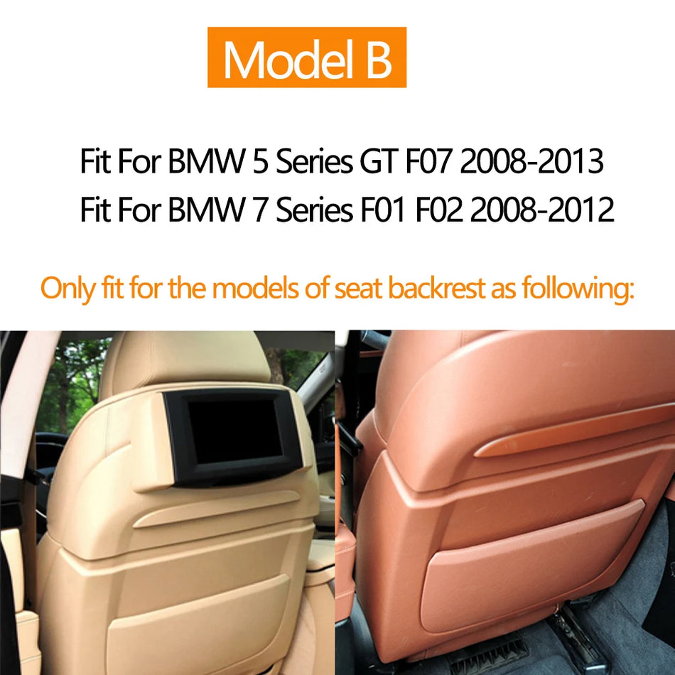 Крышка панели спинки переднего сиденья для BMW F07 F01 F02 с карманом для хранения и сердечником из PC ABS с ПВХ кожей