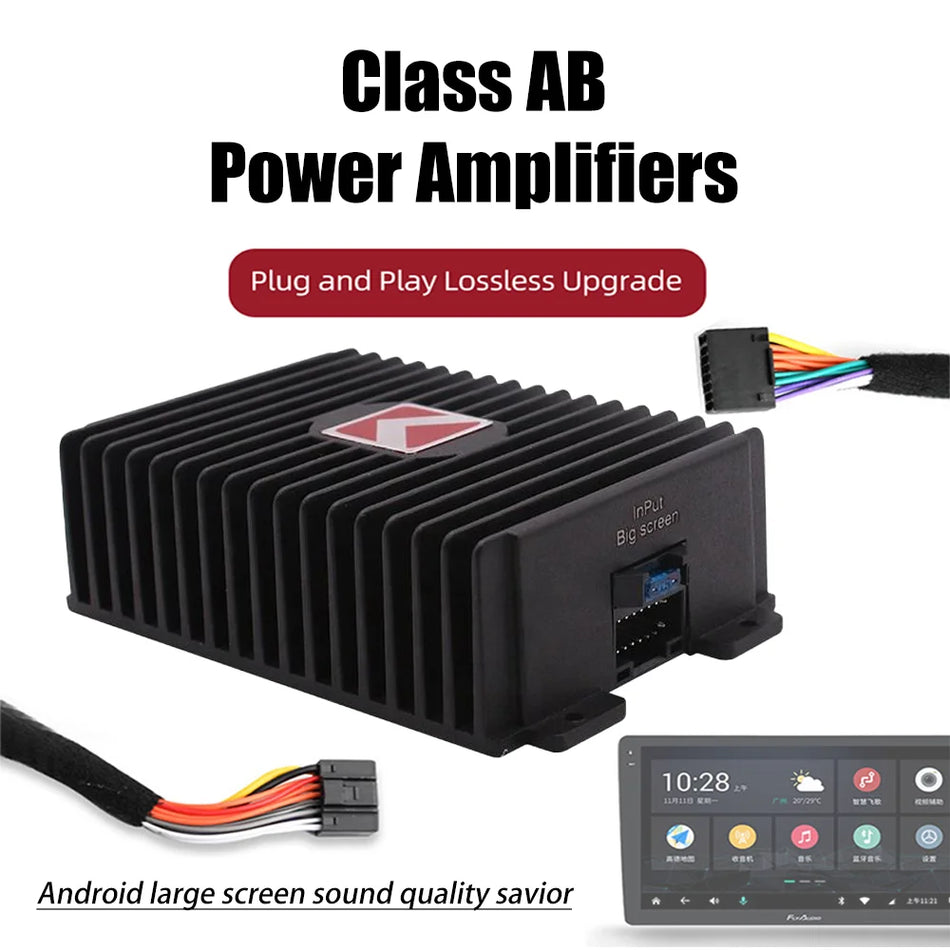 Android Storskjerm DSP, 4-Kanals Bilförstärkare, 80W Per Kanal, Klass AB