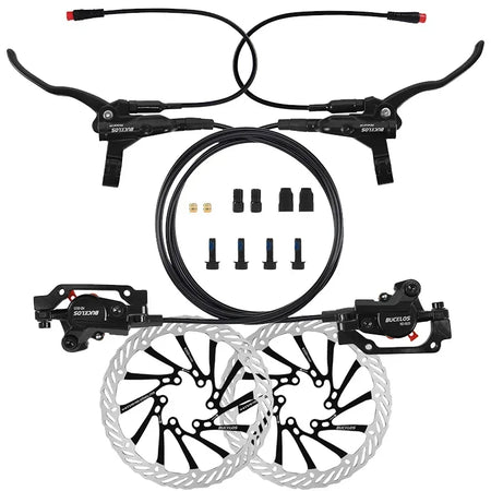 BUCKLOS Hydraulic Disc Brake Kit for Electric Bicycles and Scooters G3-160-Rotor Black