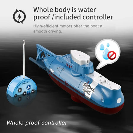 LSRC 6CH Mini RC Submarine &ndash; High Speed Waterproof LED