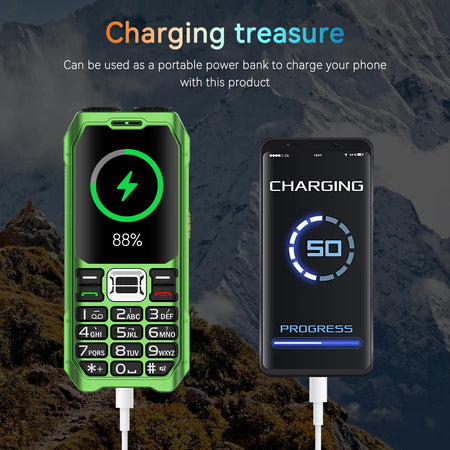 Magic Voice 4 Quad Sim Senior Phone &ndash; 16800mAh Powerbank