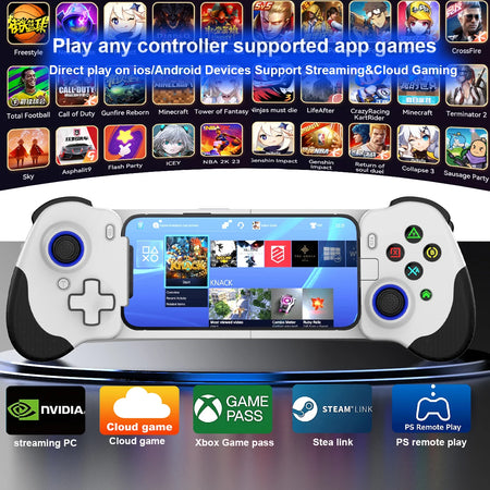 USB-C Mobile Phone Game Controller &ndash; Plug and Play Cloud Gaming Support