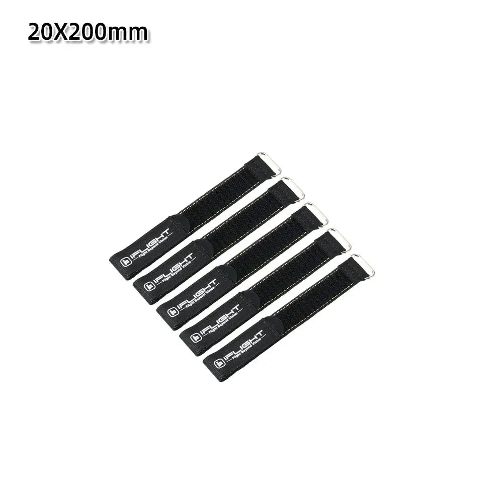 5pcs 10X100mm / 10X130mm IFlight Magic Sticker Tape Nylon Lipo Battery Strap Belt Reusable Cable Tie Wrap for FPV RC Battery by InterCyprus Trading Ltd