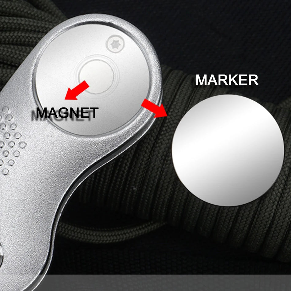 Metal Foldable Golf Divot Repair Tool &ndash; Magnetic Golf Ball Marker Included