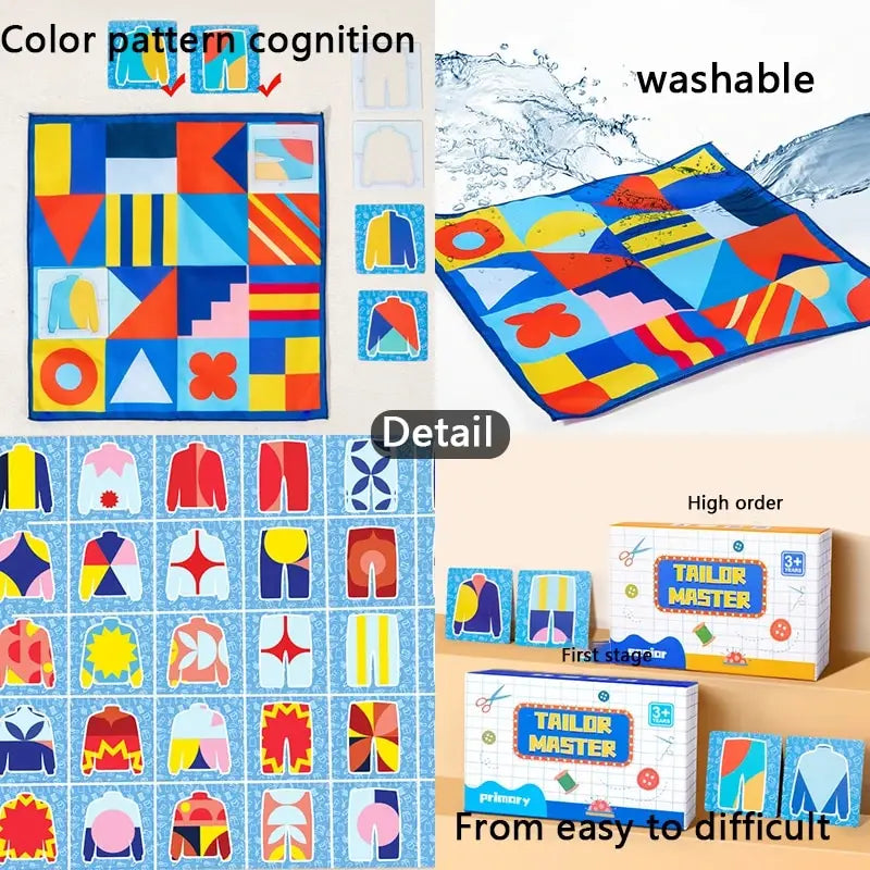 Kids Montessori Board Game &ndash; Color And Shape Matching