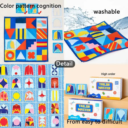Kids Montessori Board Game &ndash; Color And Shape Matching