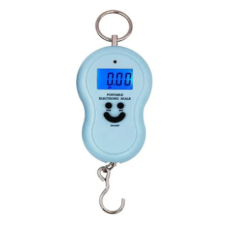 Smile Face Hanging Fishing Scale Y001 &ndash; Backlit LCD Display Blue