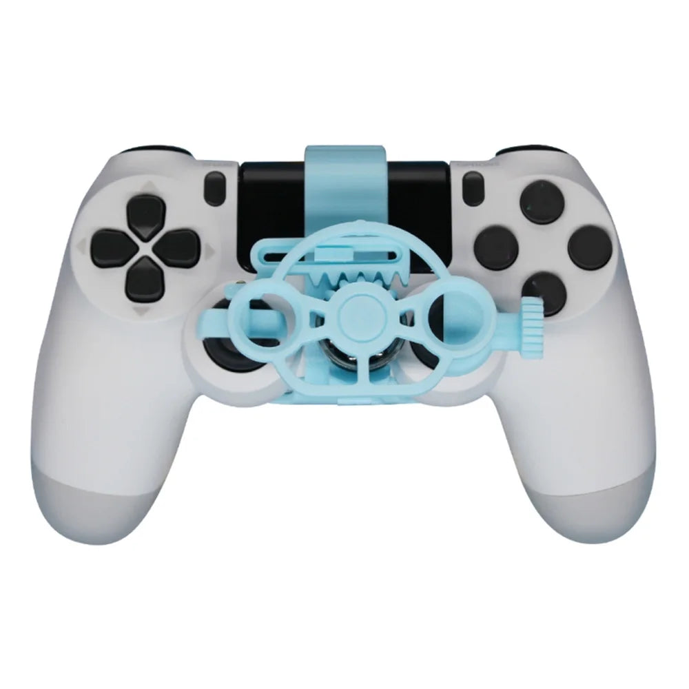 PS4 Racing Game Mini Steering Wheel Joystick for Enhanced Gameplay Blue