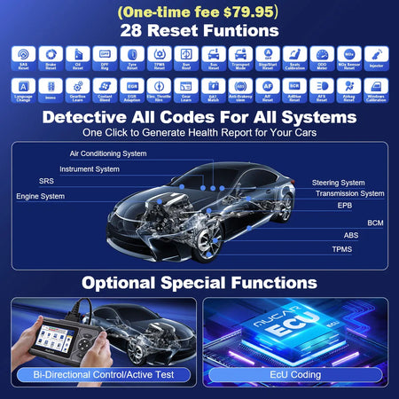 MUCAR CDE900 Pro OBD2 Scanner &ndash; Full System Diagnostics