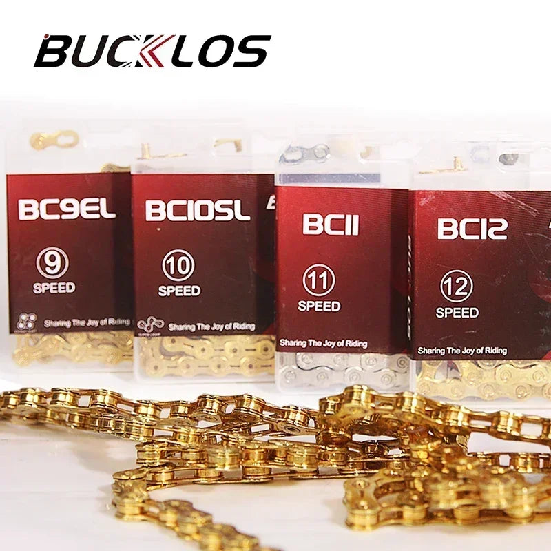 Bucklos BC BCEL BCSL MTB Bike Chain, 12 Speed for Mountain and Road Bikes, EL SL