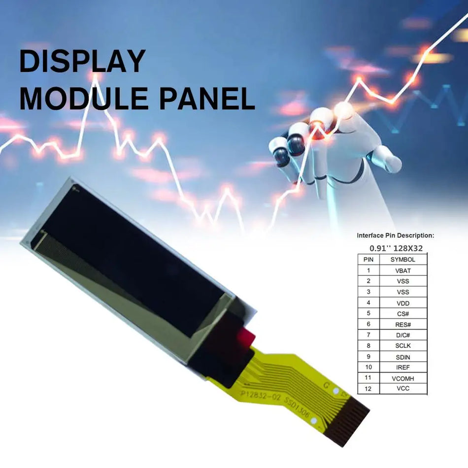 CUJMH 0.91 Inch OLED Display Module &ndash; High-Resolution Temperature Monitoring